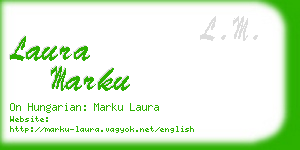 laura marku business card